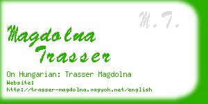 magdolna trasser business card